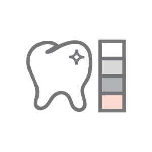Ästhetische Zahnheilkunde Icon: Bleaching, Korrektur der Zahnstellung, Farbabstimmung